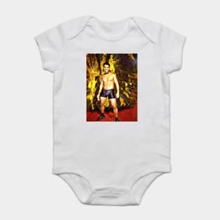 handsome latin in black shorts Baby Bodysuit